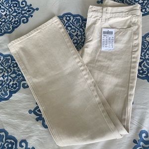 Brandy Melville beige flared Brielle pants sz S